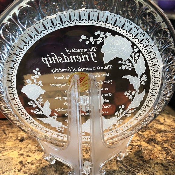 Crystal friendship plate - Picture 6 of 7